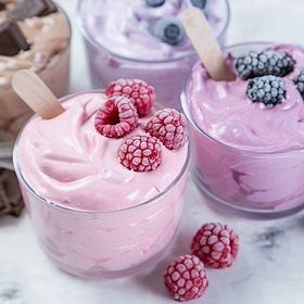 Collagen-Supporting Berry Yogurt Freezer Cups