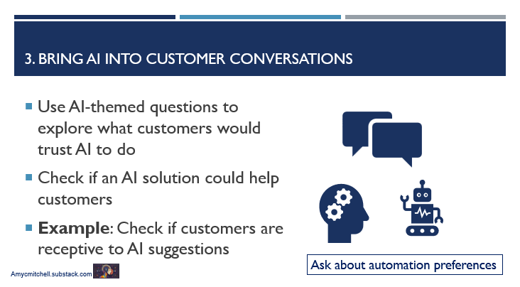 discuss AI with your customers