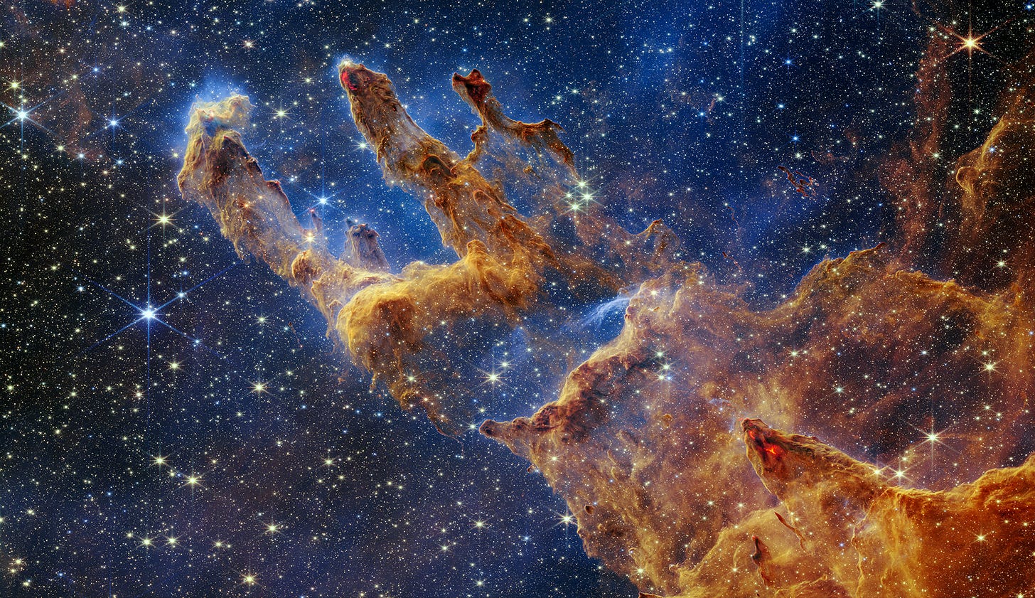 James Webb Space Telescope captures star-filled new images of the Pillars  of Creation - ABC News