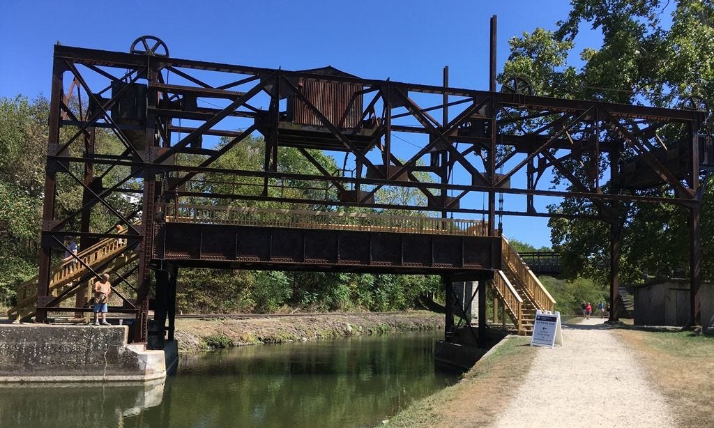 I Love America Tour: Starting gate, C&O Towpath