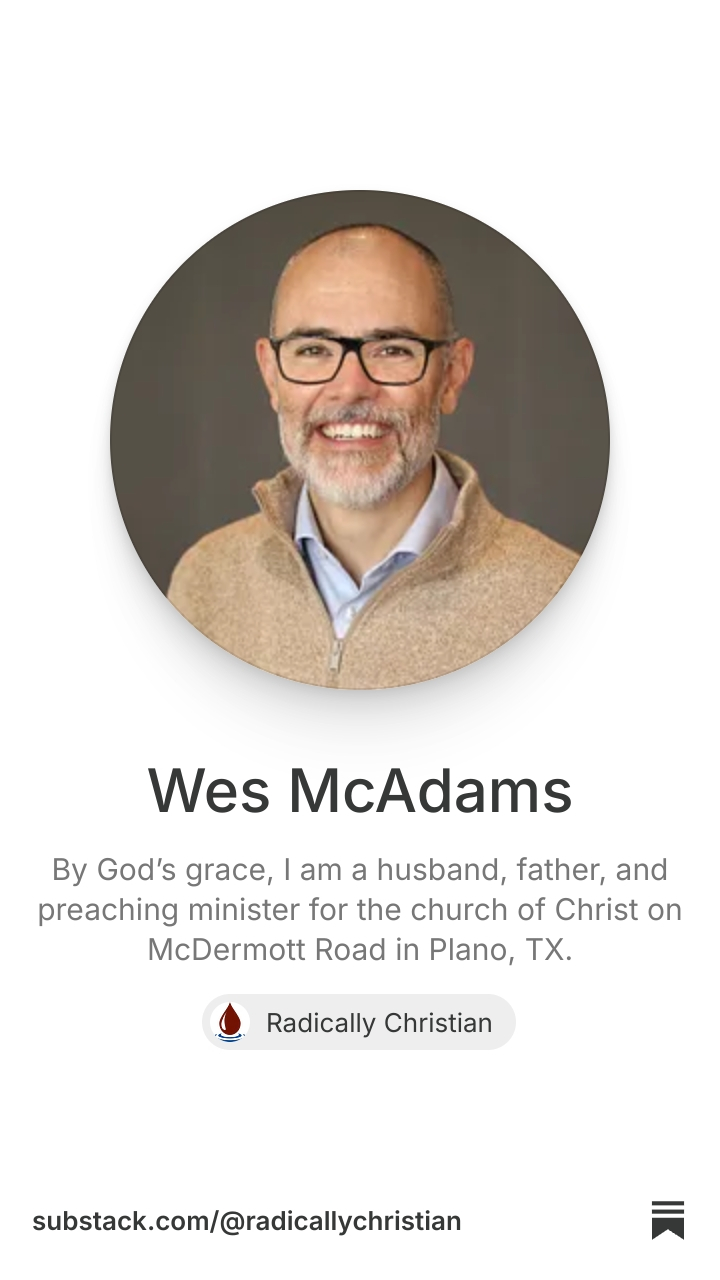 Wes McAdams | Substack