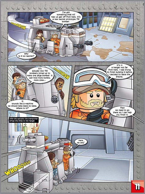 Lego Star Wars comic featuring Dron Ryall