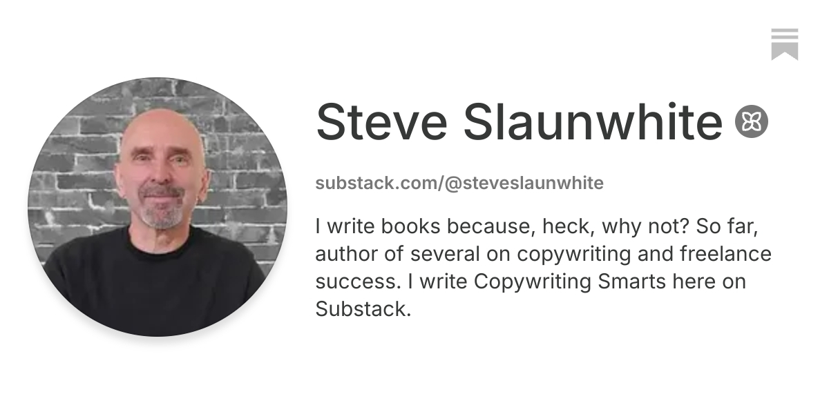 Steve Slaunwhite | Substack