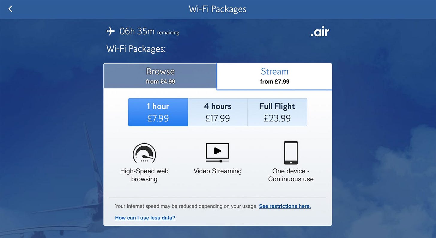 Everything About British Airways Wi-Fi - Travelling on Points