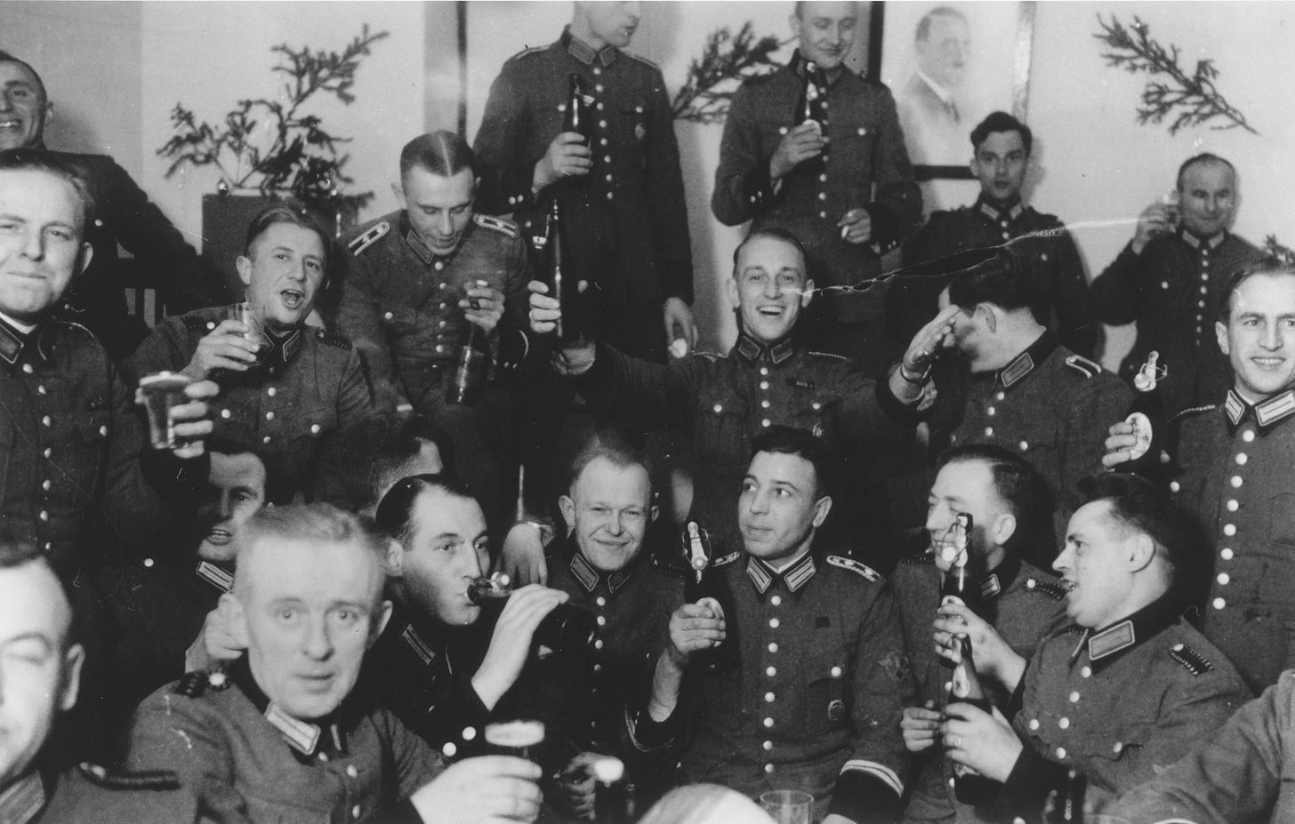 Photograph of Police Battalion 101 Celebrating Christmas | Experiencing  History: Holocaust Sources in Context