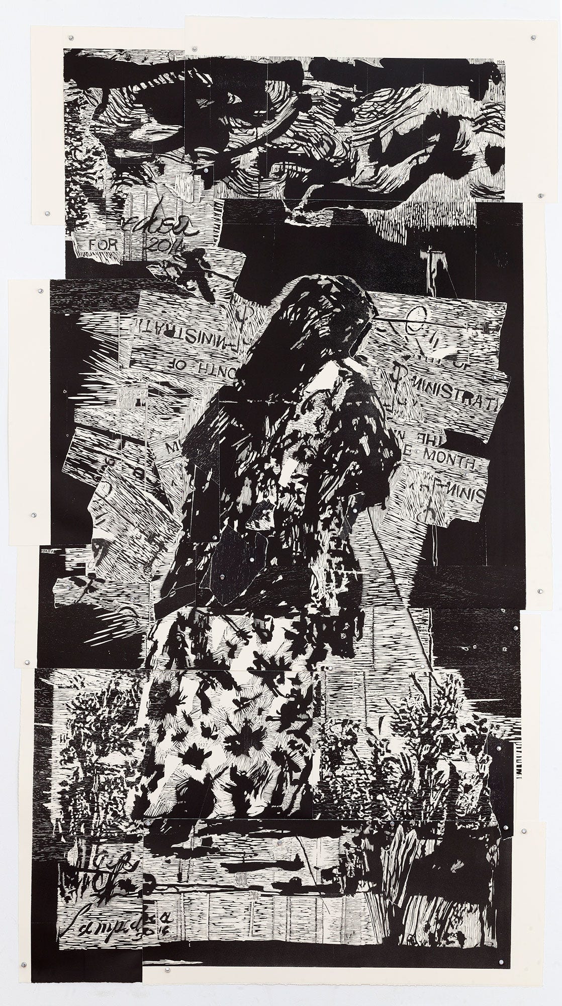 William Kentridge, Triumphs and Laments Series: Lampedusa, 2017
