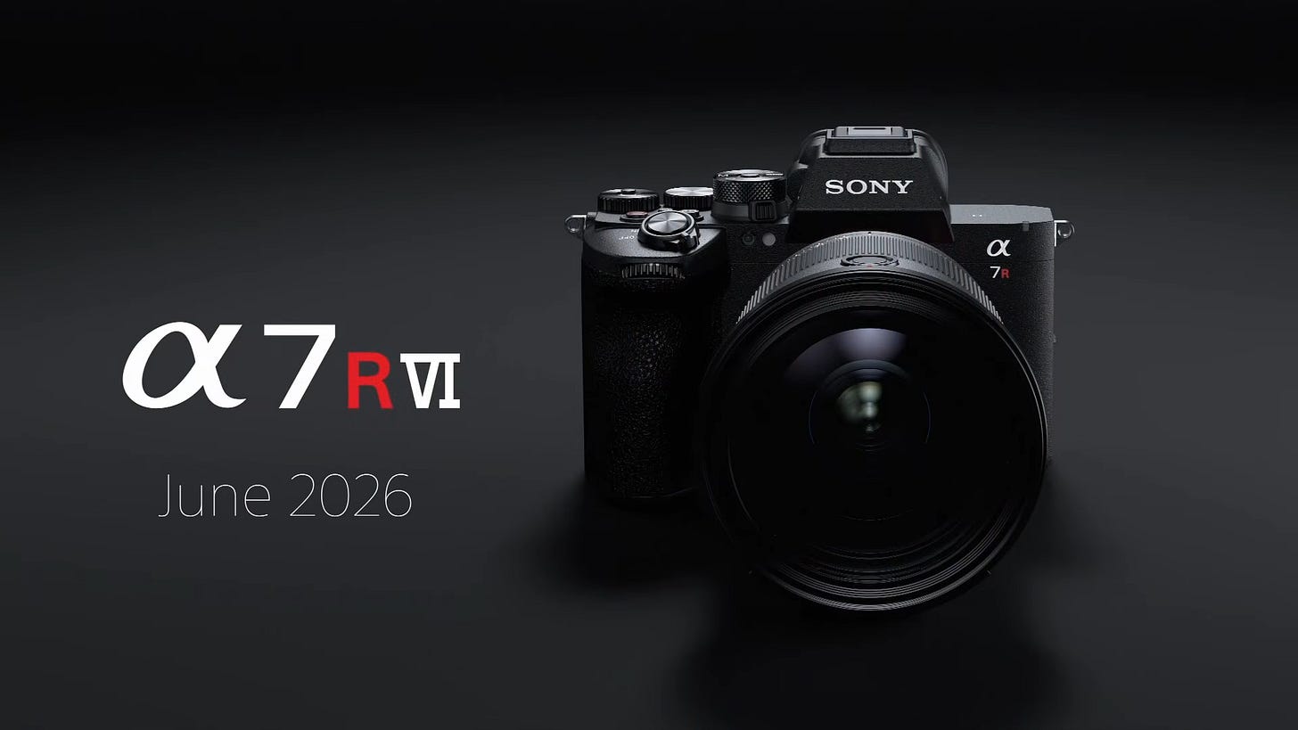 Sony a7R VI mirrorless camera