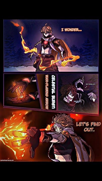 🔥#aether #vs #capitano #genshinimpact #mangafanart #genshinshorts - YouTube