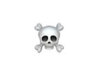 A grey and white pencil sketch of a skull and crossbones as a symbol for death in a drug scene A grey and white pencil sketch of a skull and crossbones as a symbol for death in a drug scene