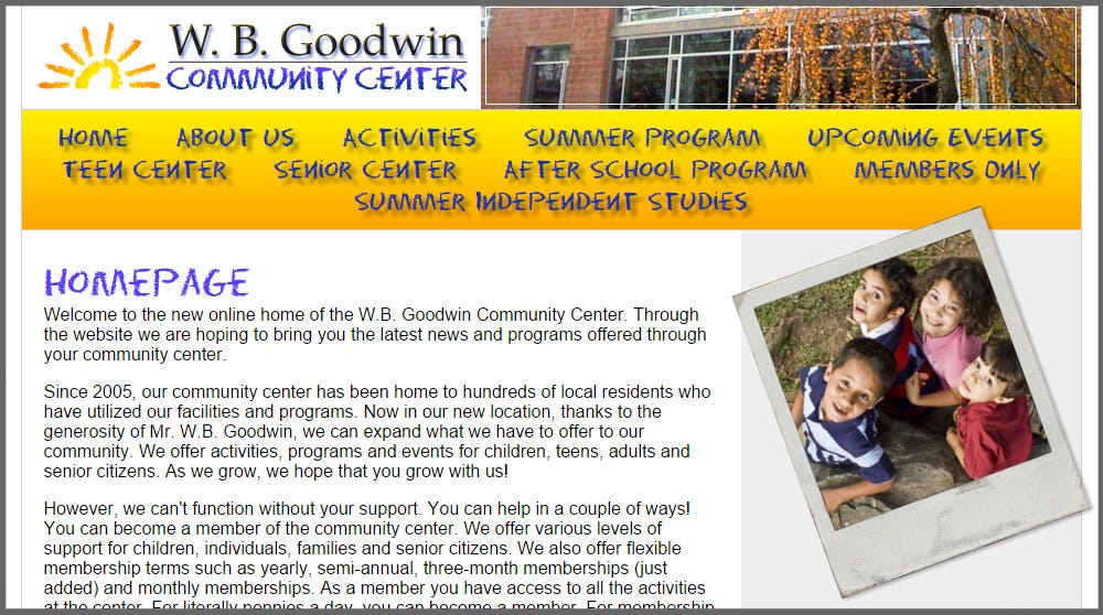 W.B. Goodwin Community Center W.B. Goodwin Community Center