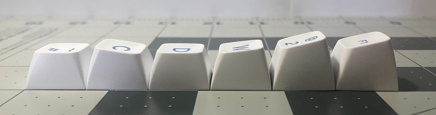 All the keycap profiles compared* - by Pacific Debates