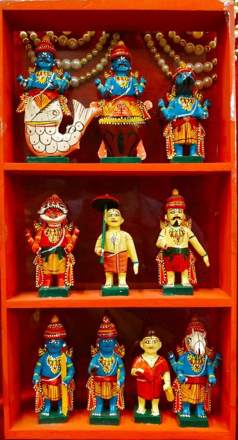 Kondapalli Toys Dasavatharam set
