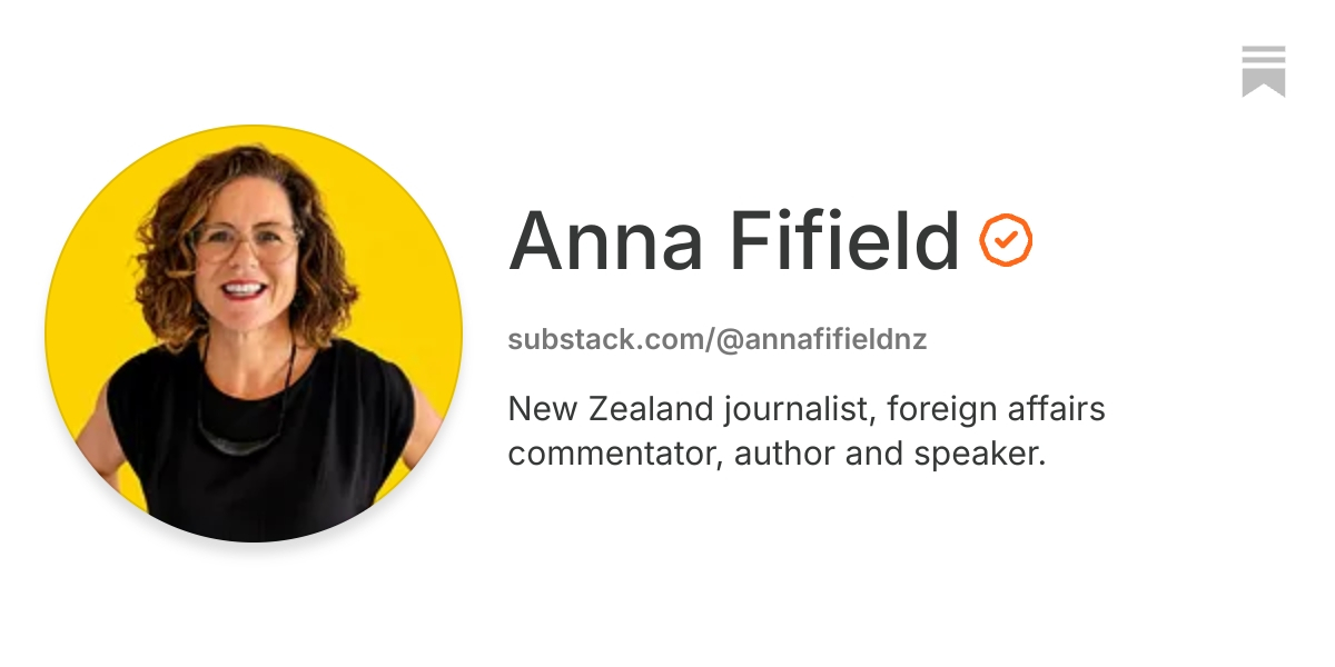 Anna Fifield | Substack