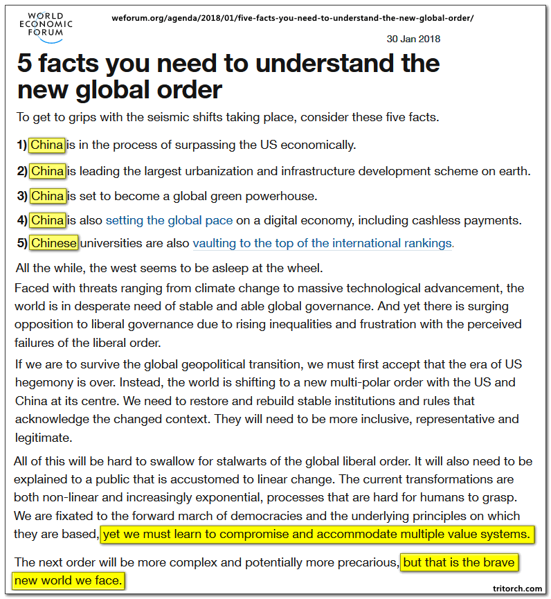 world economic forum 5 facts you need to understand about a new world order