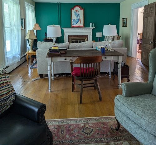 Comfy room filled with chairs
