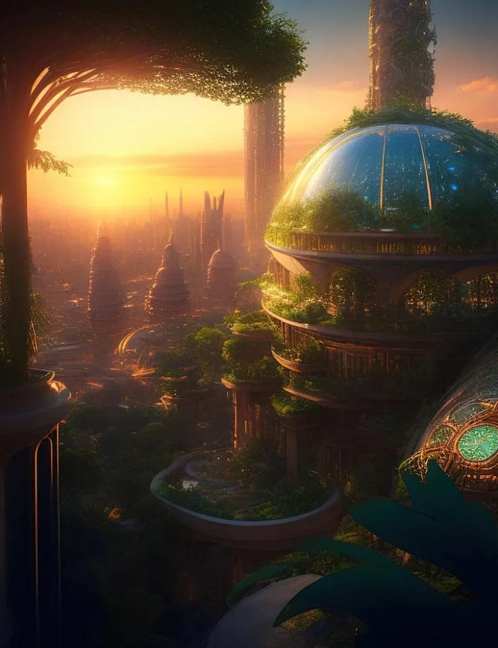 The Solarpunk city concept