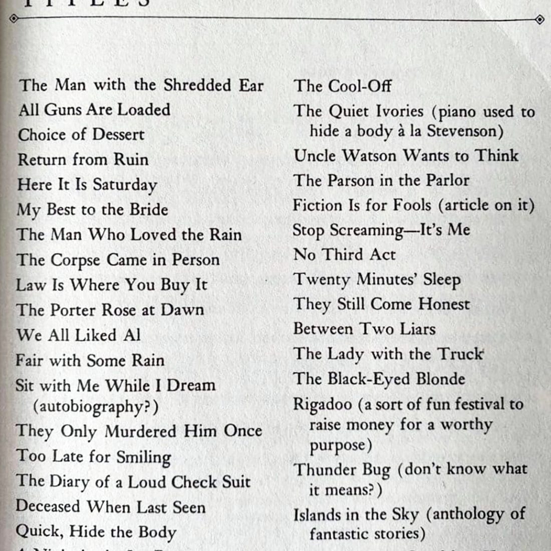 The Raymond Chandler Project