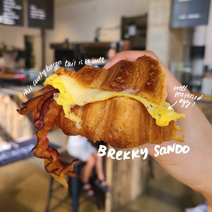 Vicente Bakery & Bistro breakfast sandwich