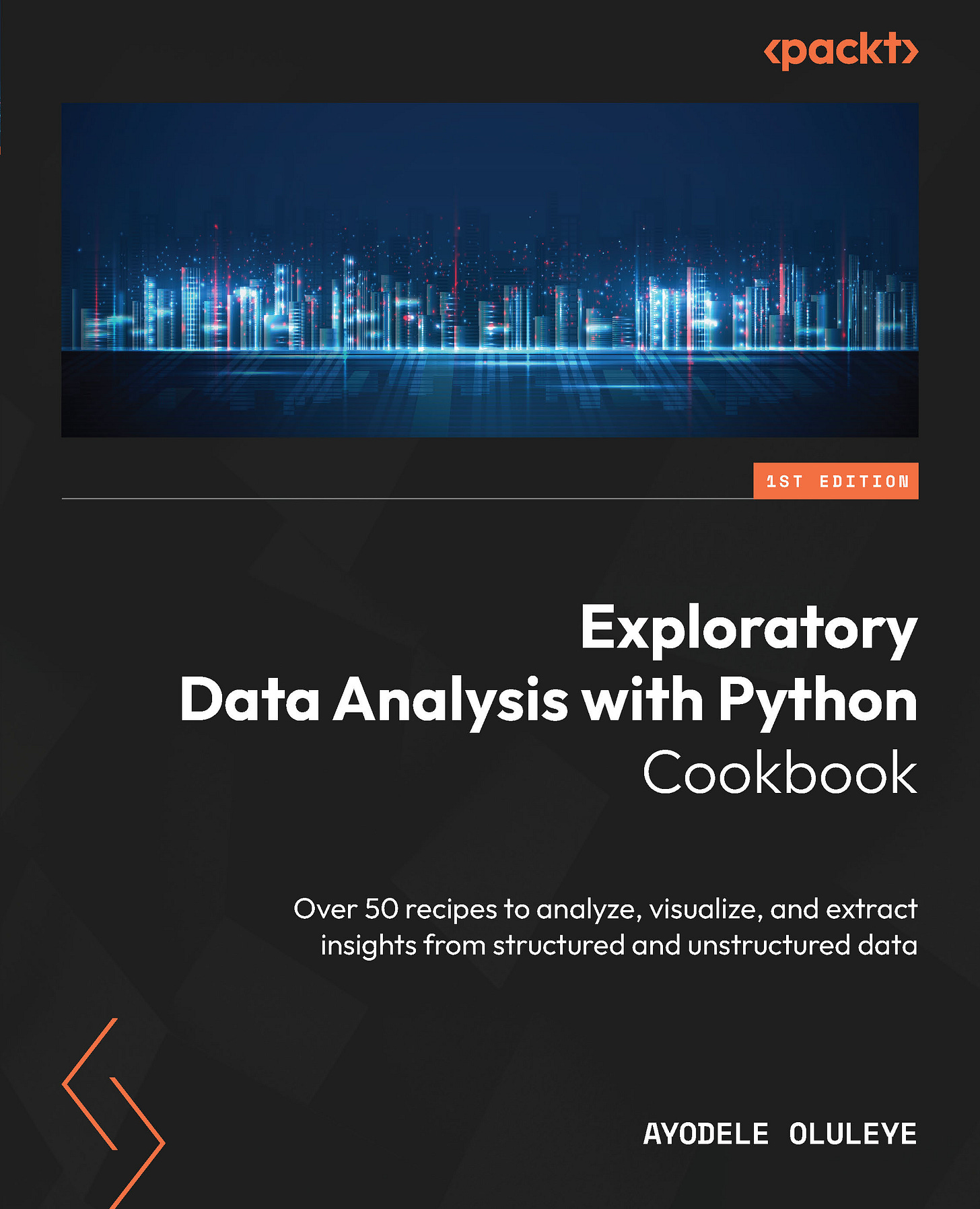 Exploratory Data Analysis with Python Cookbook, Published by Packt - Book Cover