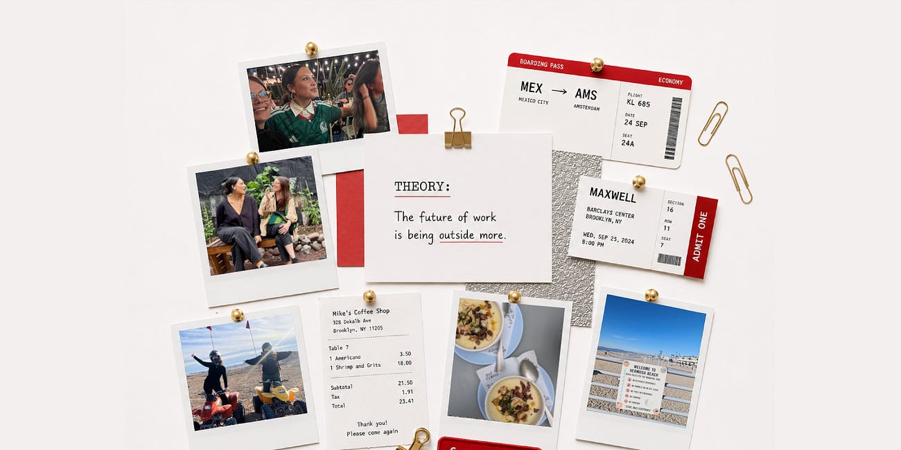 Is the future of work being outside more?