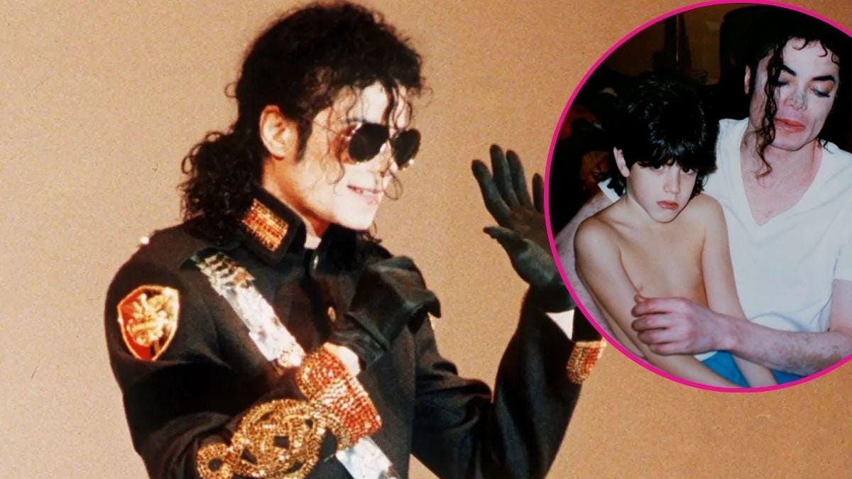 image and inset of Michael Jackson image and inset of Michael Jackson