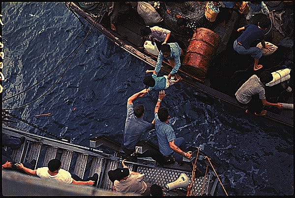 File:South China Sea - USS Durham (LKA-114) take Vietnamese refugees aboard a small craft (23123589306).jpg - Wikimedia Commons File:South China Sea - USS Durham (LKA-114) take Vietnamese refugees aboard a small craft (23123589306).jpg - Wikimedia Commons