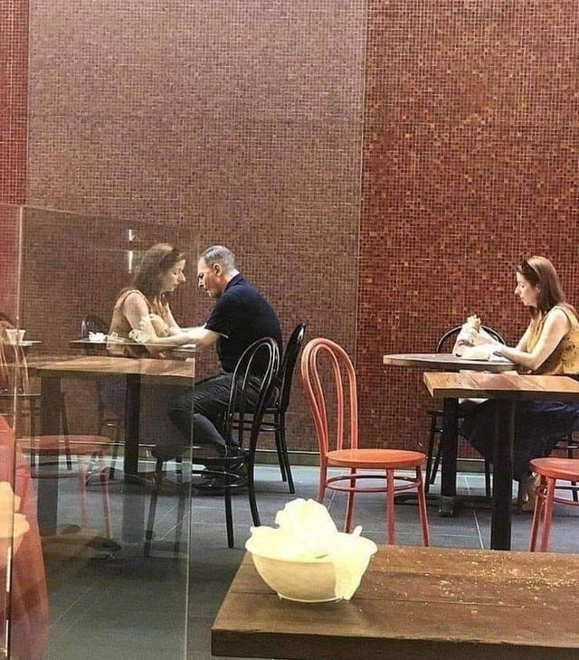 r/pics - a group of people sitting at tables