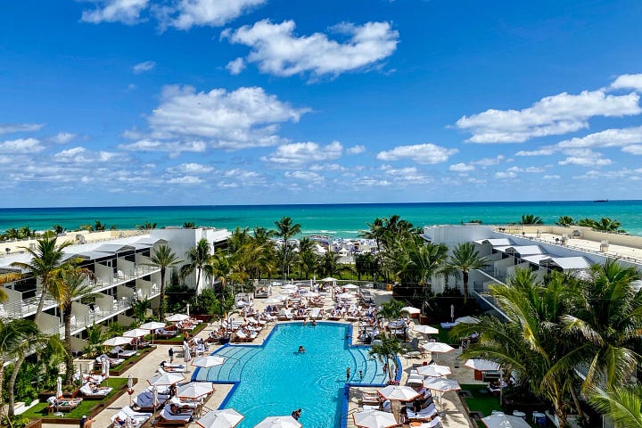 Pools at The Ritz-Carlton and Mondrian South Beach