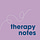Therapy Notes