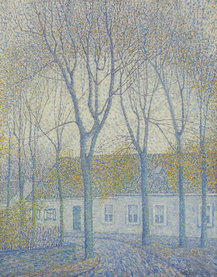 'Herfst in Domburg' 1912 - olieverf op doek: Mies Elout-Drabbe (herkomst: voorm. coll. Simonis & Buunk, Ede) 'Herfst in Domburg' 1912 - olieverf op doek: Mies Elout-Drabbe (herkomst: voorm. coll. Simonis & Buunk, Ede)
