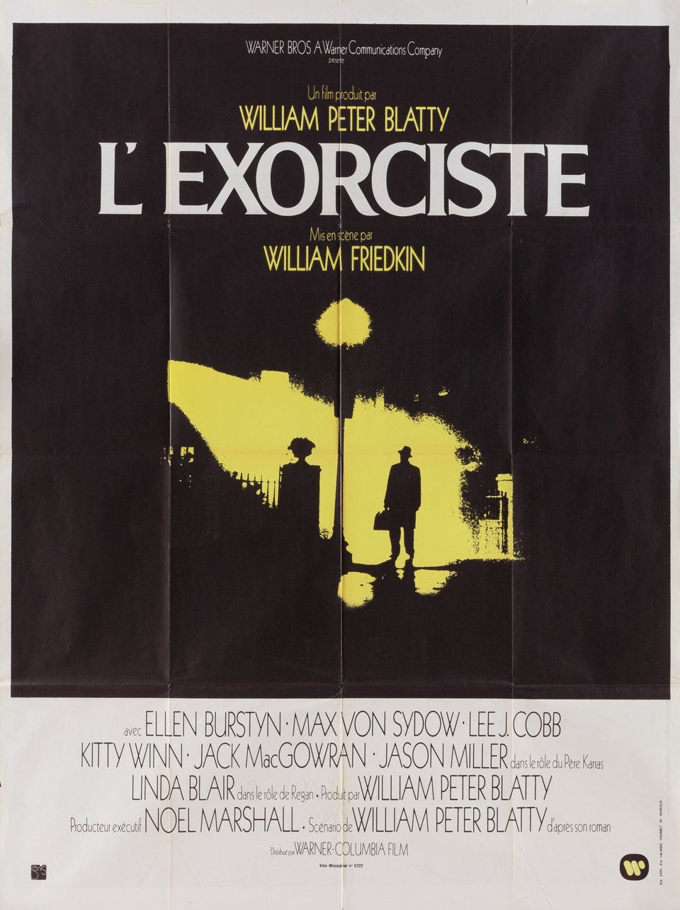 The Exorcist Original 1973 French Grande Movie Poster - Posteritati Movie  Poster Gallery