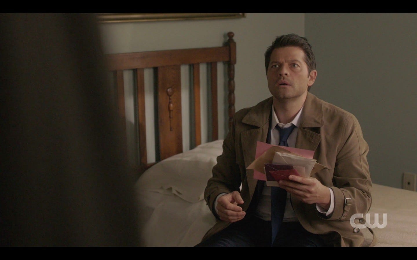 Castiel tells Sam Winchester landlady liked shape and heft of his package SPN 1415 Castiel tells Sam Winchester landlady liked shape and heft of his package SPN 1415
