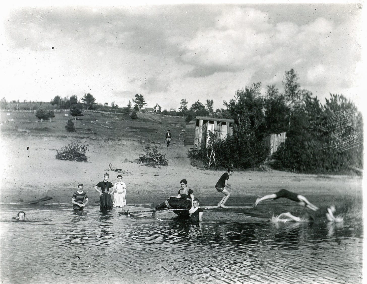 Swimming at Bank Village Swimming at Bank Village