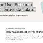 The User Research Incentive Calculator navrhne odměnu pro respondenty uživatelského výzkumu