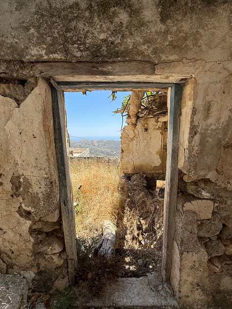 A series of photos of the village of Agios Ioannis, Crete