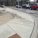 The Detritus of Winter, the road winds up on the sidewalk The Detritus of Winter, the road winds up on the sidewalk