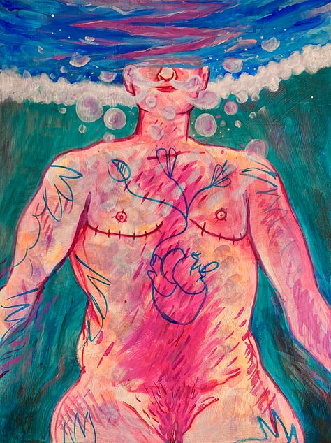 Self portraits of me underwater