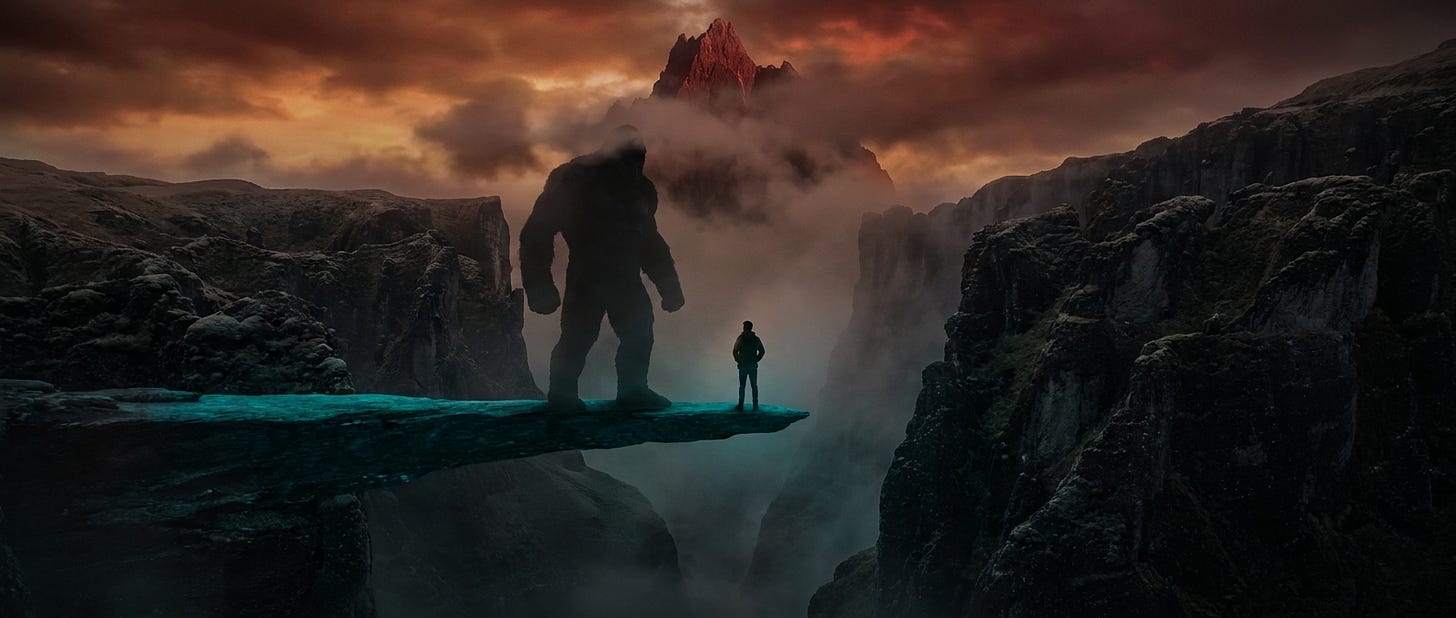 The titan and the guy with 70 shares, same ledge