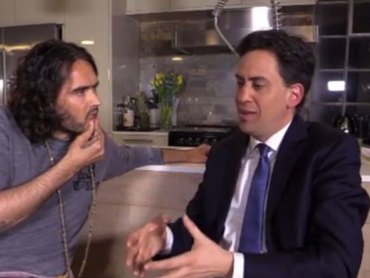 Russell Brand interviewing Ed Miliband was the most authentic moment of the election so far | The Independent | The Independent Russell Brand interviewing Ed Miliband was the most authentic moment of the election so far | The Independent | The Independent