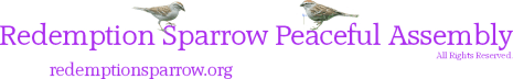 Redemption Sparrow Peaceful Assembly