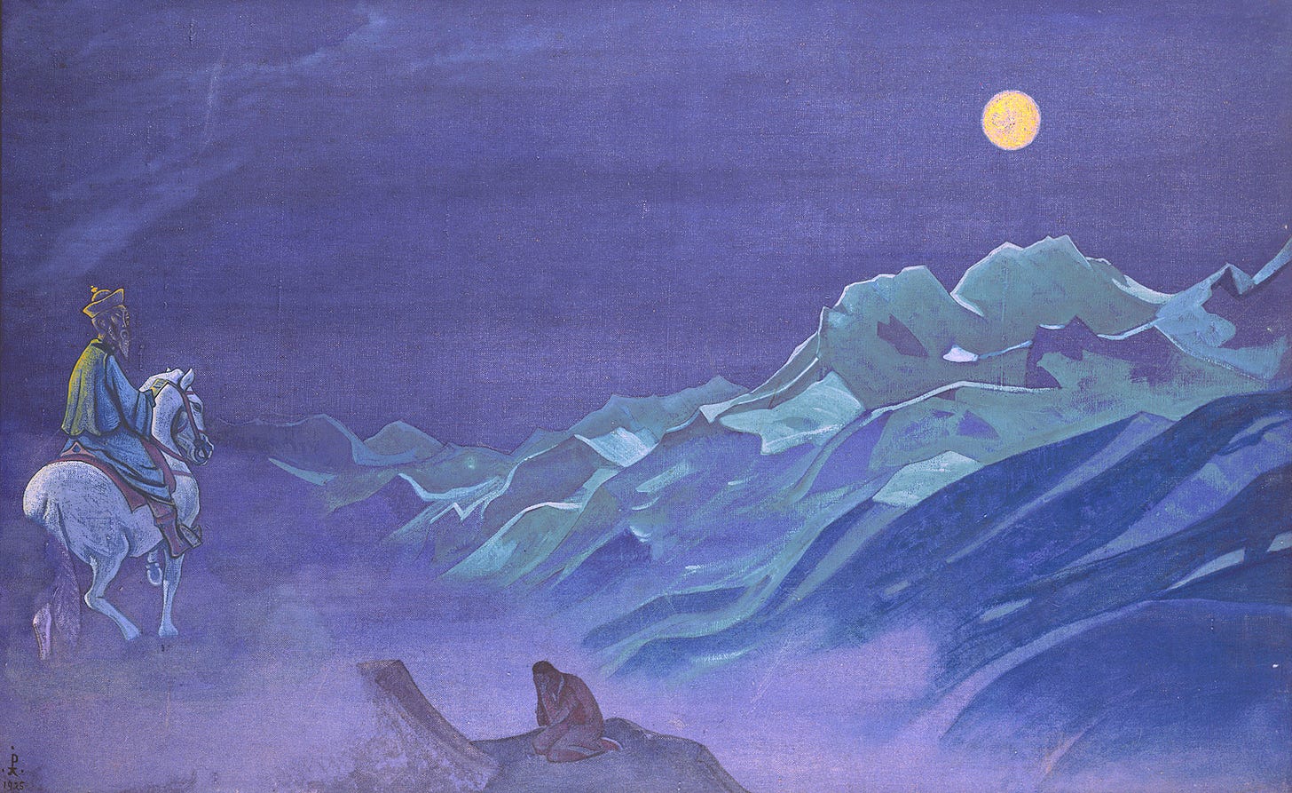 Nicolas Roerich — Oirot, messager du Burkhan Blanc (1925)