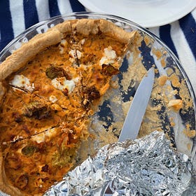 #23: courgette flowers tart 