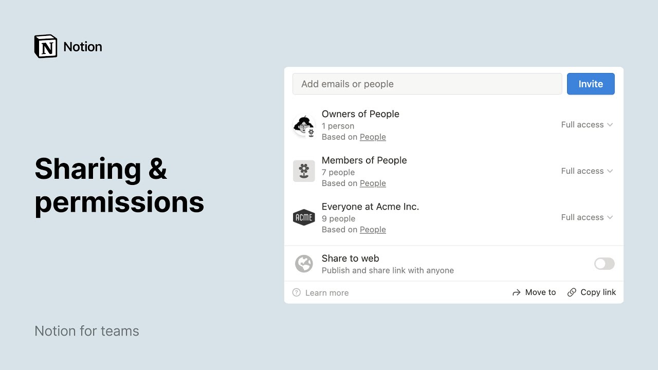 Sharing & permissions – Notion Help Center