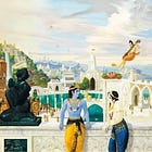 Connecting the pastimes of the Srimad Bhagavatam and the Mahabharata