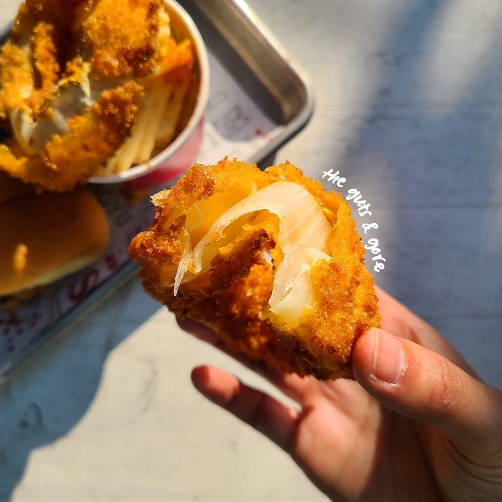 Son of a Butcher Waffle Fries & Onion Rings