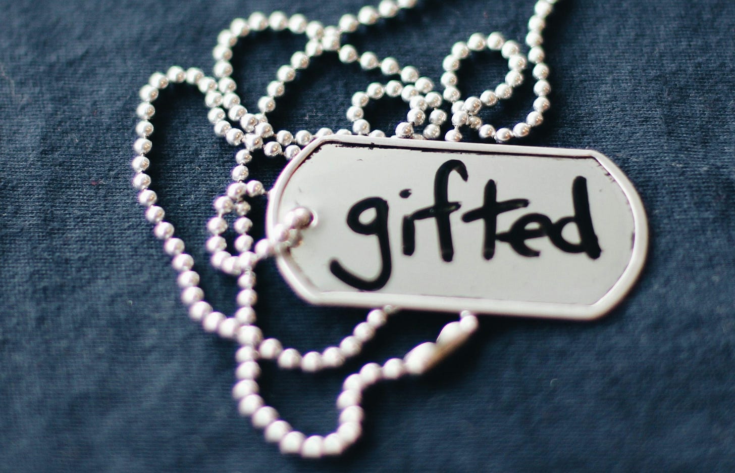 silver-colored necklace with dog tan pendant