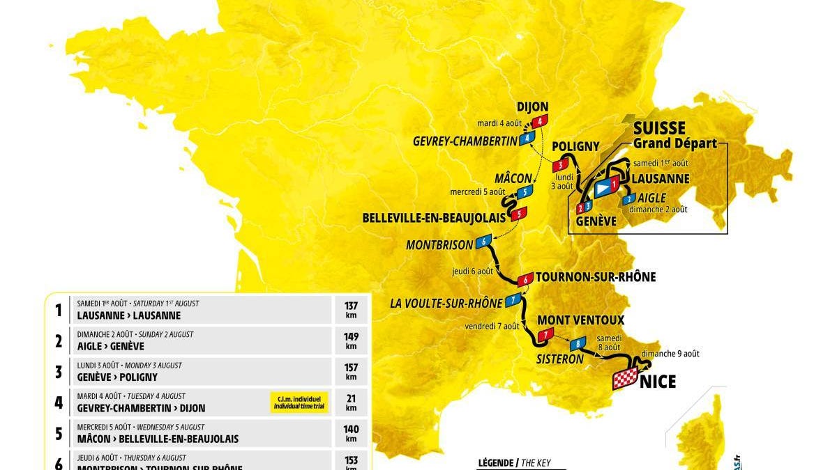 2026 Tour de France Femmes avec Zwift race route preview 🇫🇷