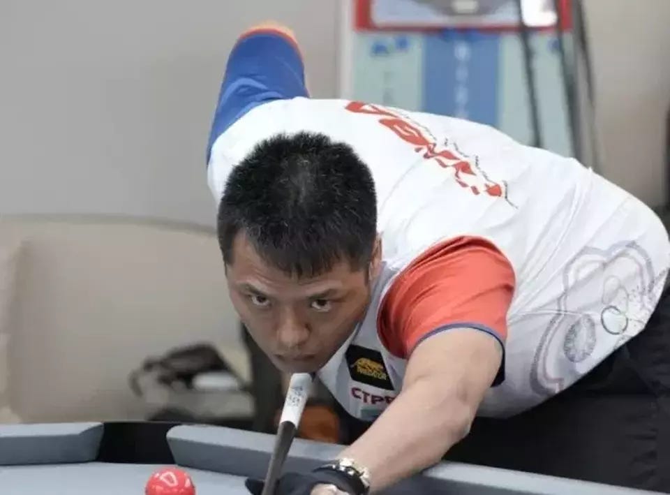 Taiwanese pool champion Chang Jung-Lin. Chang died suddenly at age 40 while competing in the Indonesia Open 10-Ball tournament in Jakarta on Sunday, July 13, organizers confirmed. 