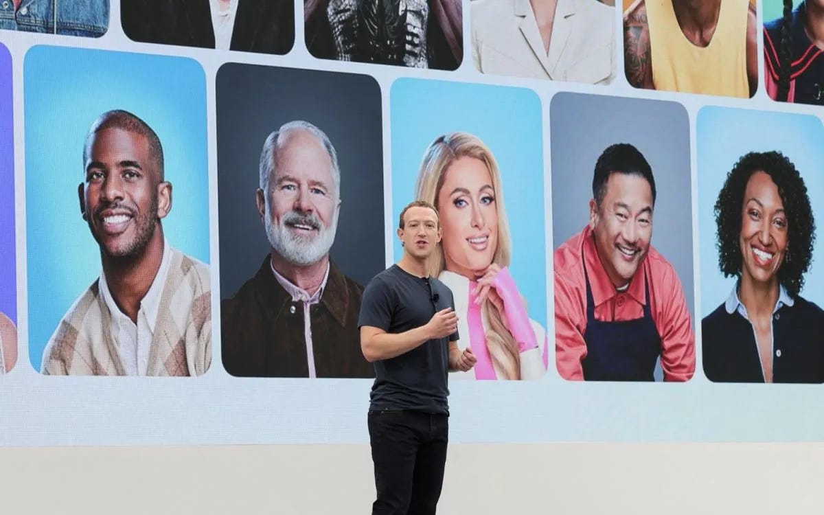 meta quest 3 celebrities ai chatbots