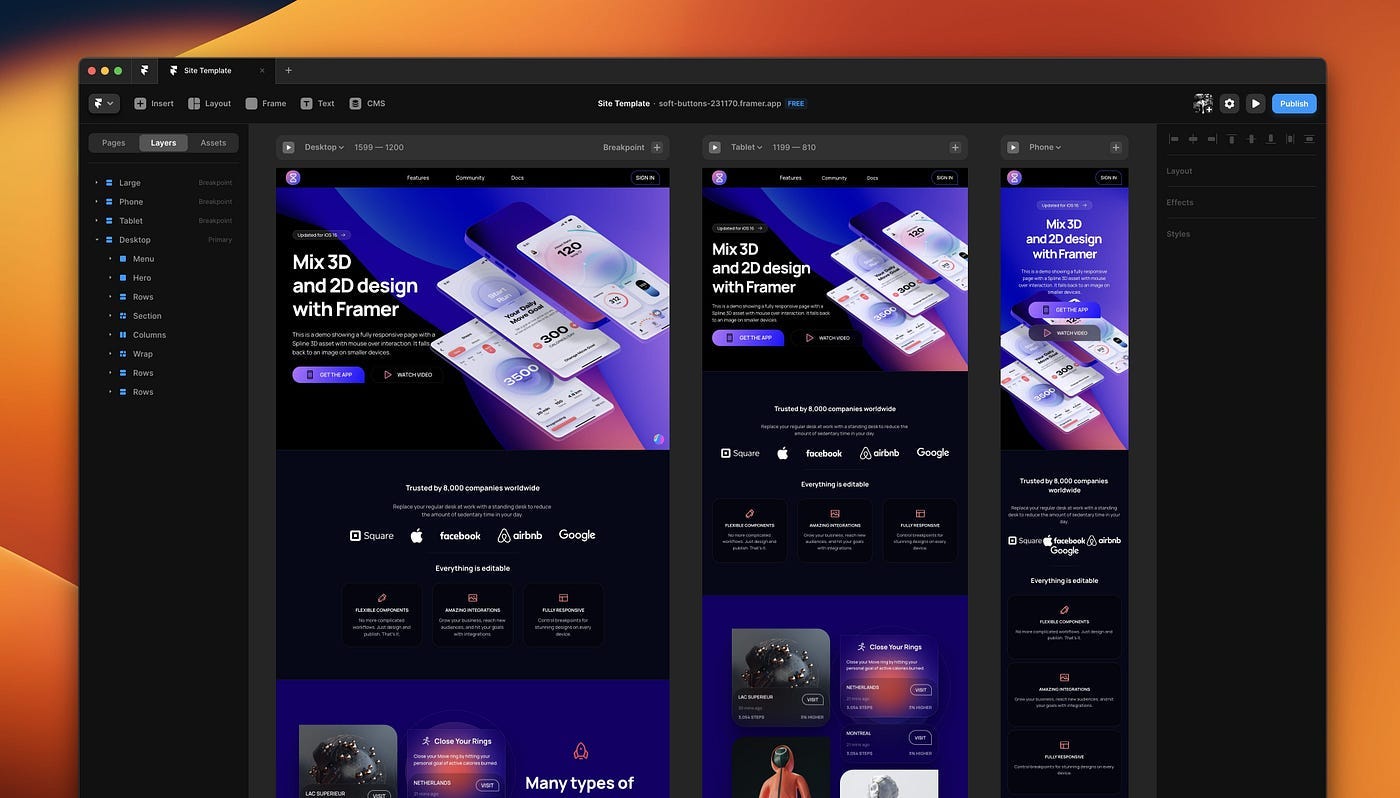 How Framer is Empowering Designers in the No-Code Era | by Alex Socoloff |  Bootcamp | Medium